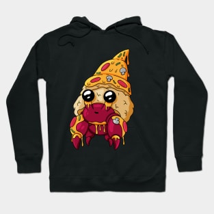 Cute pizza hermit crab creature Hoodie